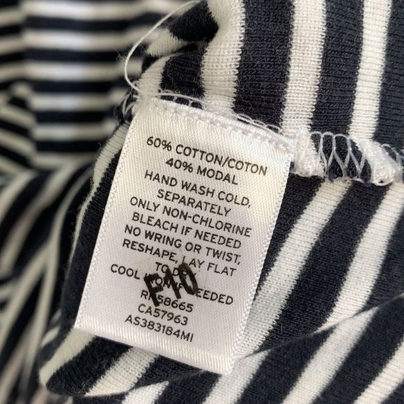 1901 Striped Cotton Blend Short Sleeve T-Shirt - Picture 3 of 5